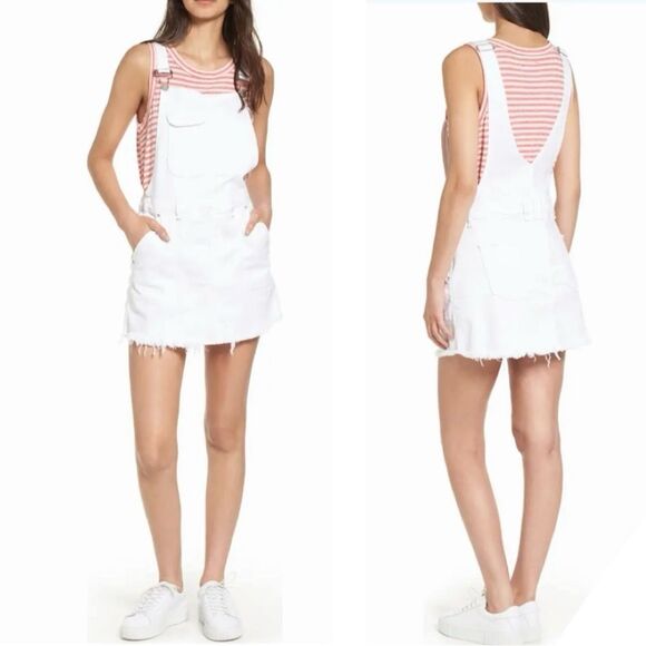 McGuire Uma Denim Skirtall in Optic White XS - Picture 1 of 13